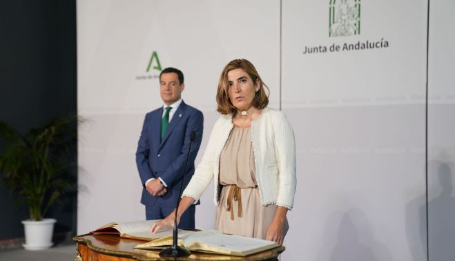Rocío Blanco jurando como consejera.
