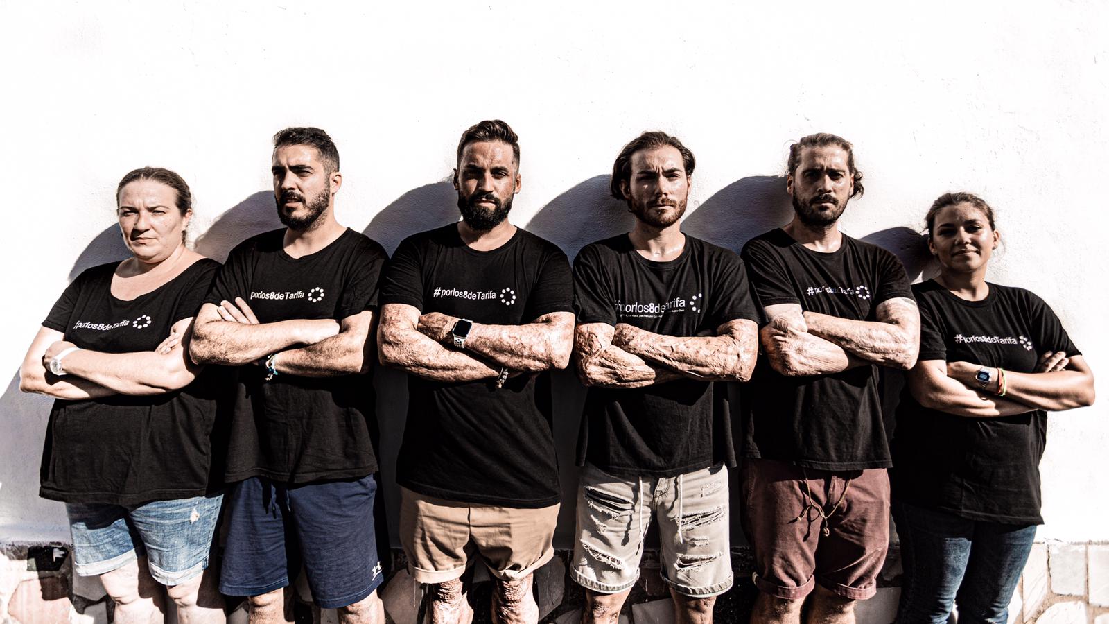 Los supervivientes de la explosión del transformador de Tarifa.
