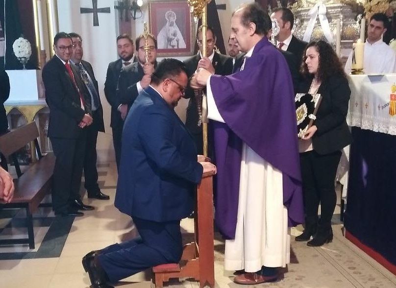 El sacerdote Juan Carlos Mancebo durante un acto en su parroquia del Corpus Cristi. El sacerdote Juan Carlos Mancebo durante un acto en su parroquia del Corpus Cristi.