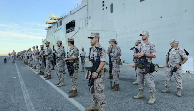 Participan más de 600 infantes de marina del Tercio de Armada,