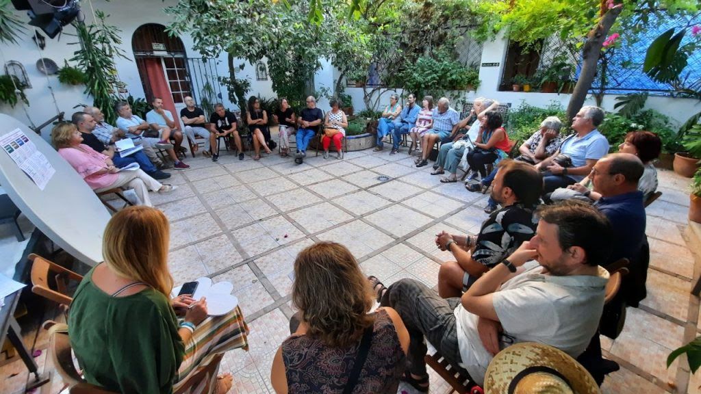 Asamblea reciente de Ganemos Jerez, abonando el terreno para las municipales de 2023.