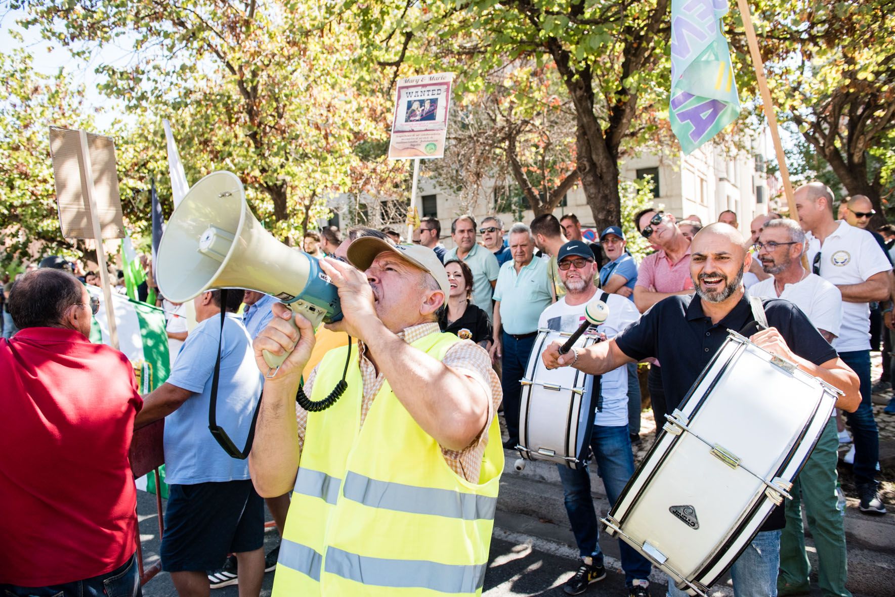 Manifestación del taxi en Sevilla.