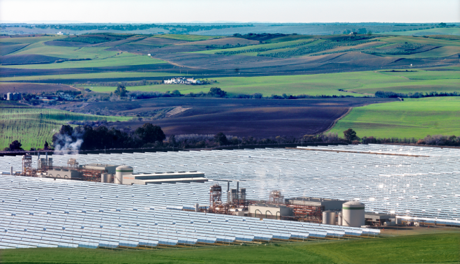 Solnova 1, 3 y 4 en la Plataforma Solúcar, Sevilla-PROTERMOSOLAR