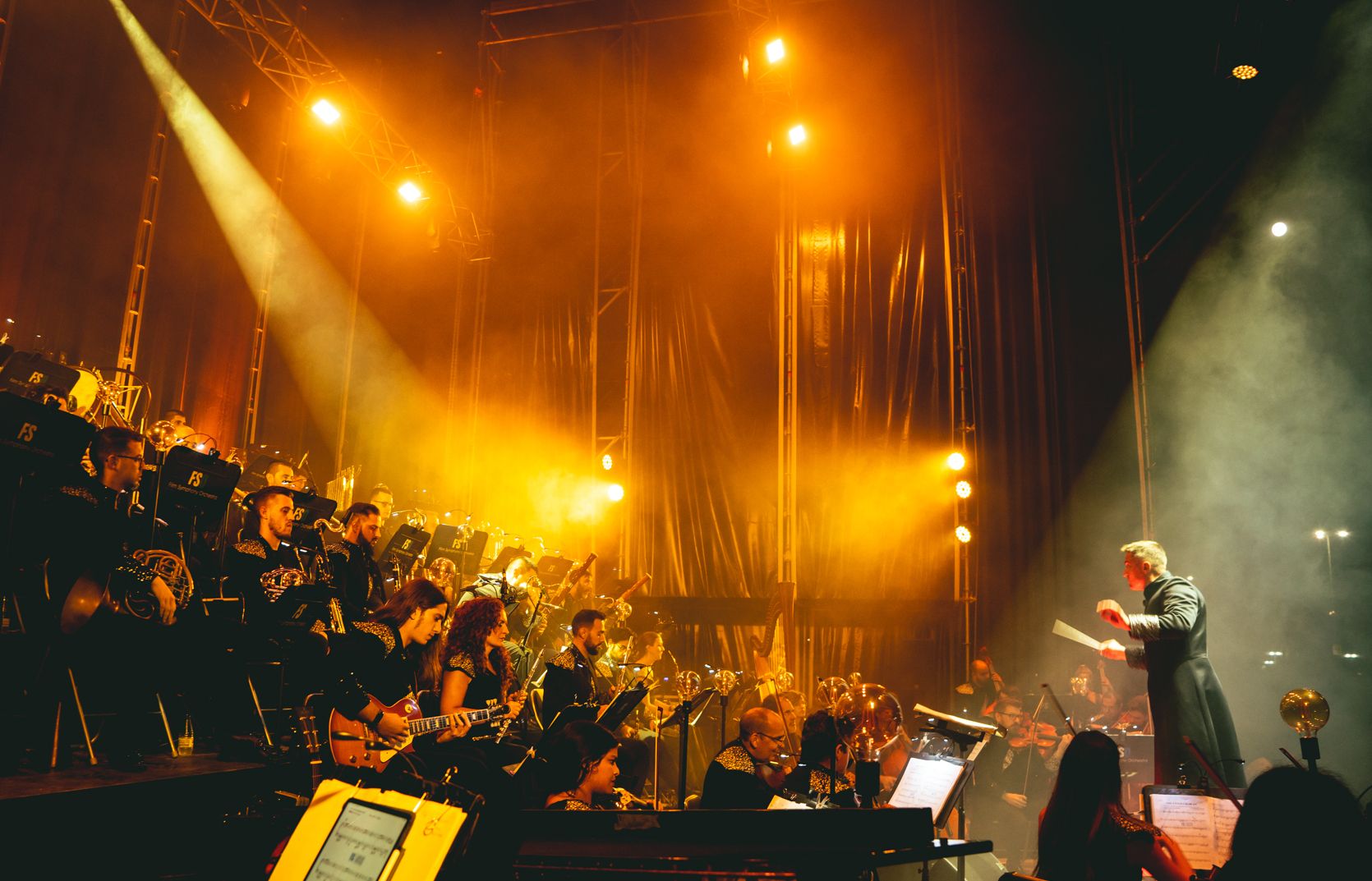 Un momento del concierto de bandas sonoras.