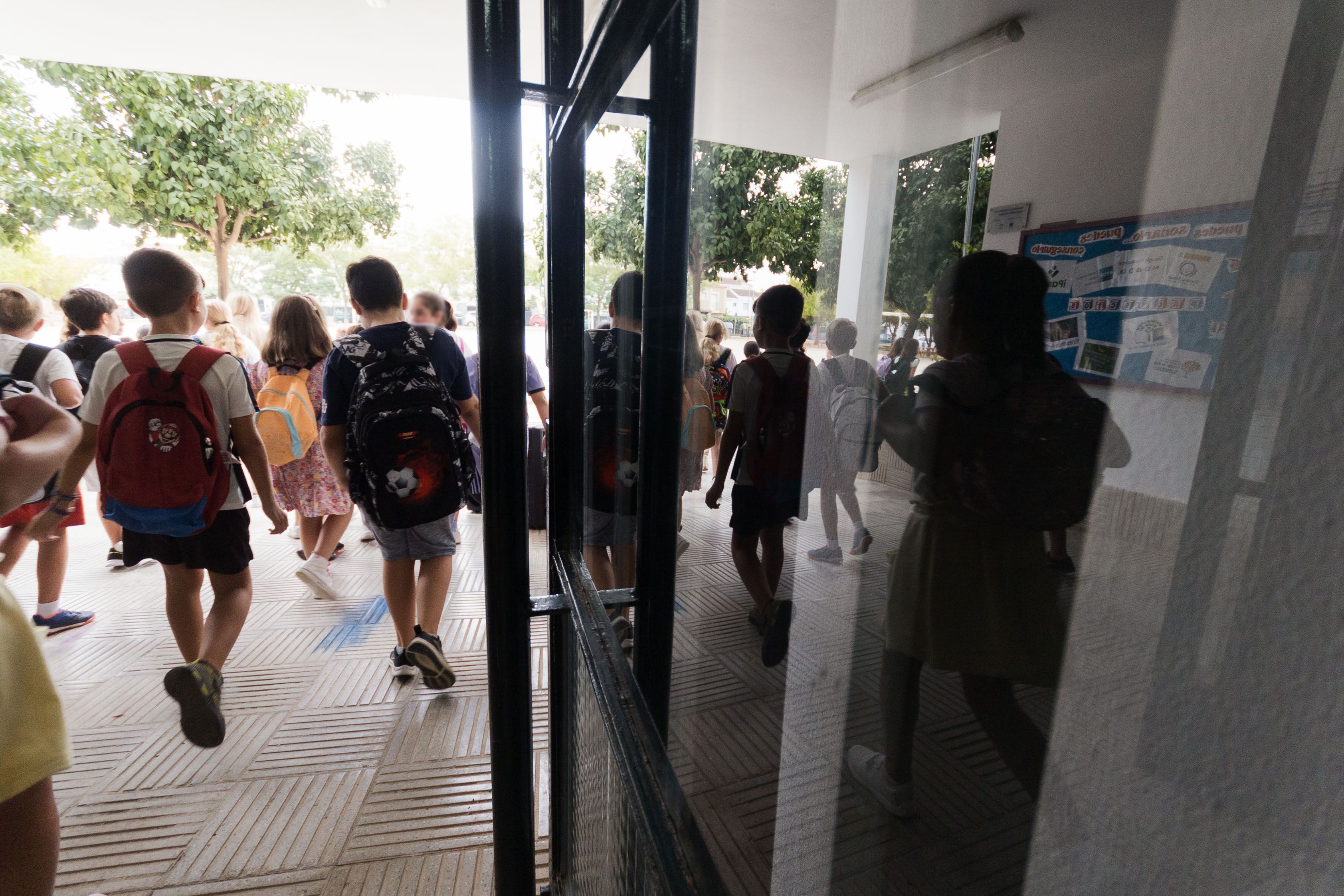 Inicio del pasado curso en un colegio público de Andalucía.