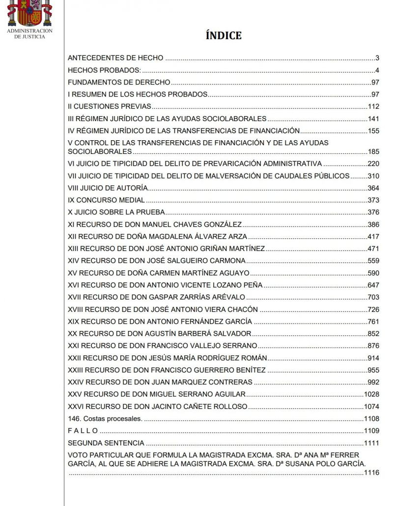 La sentencia