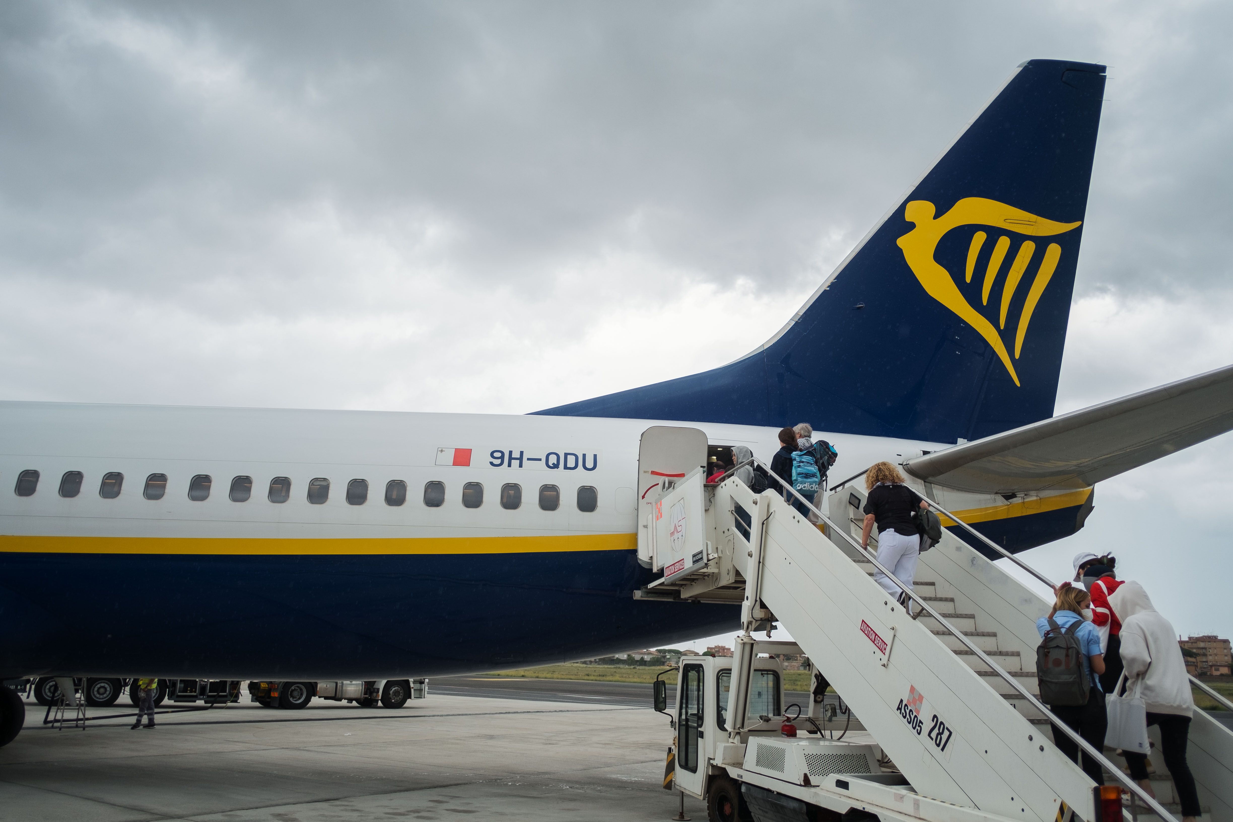 Un avión de Ryanair en una imagen de archivo.