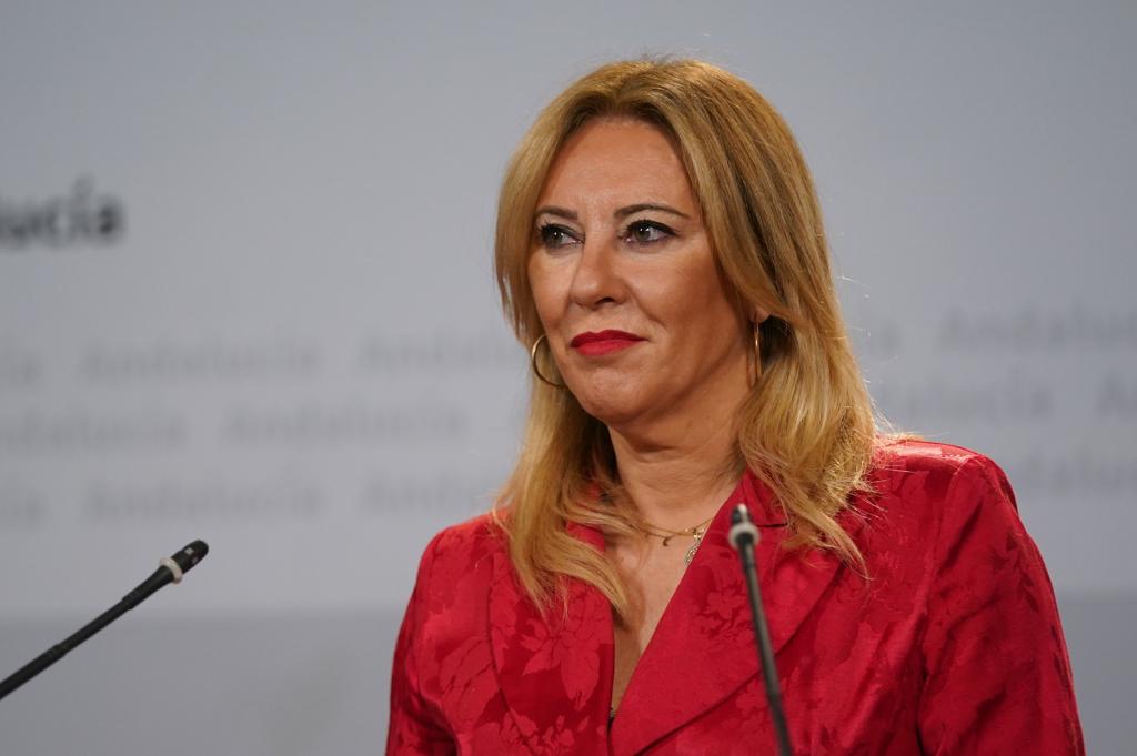 Carolina España, consejera de Economía y Hacienda de la Junta de Andalucía. Carolina España, consejera de Economía y Hacienda de la Junta de Andalucía.