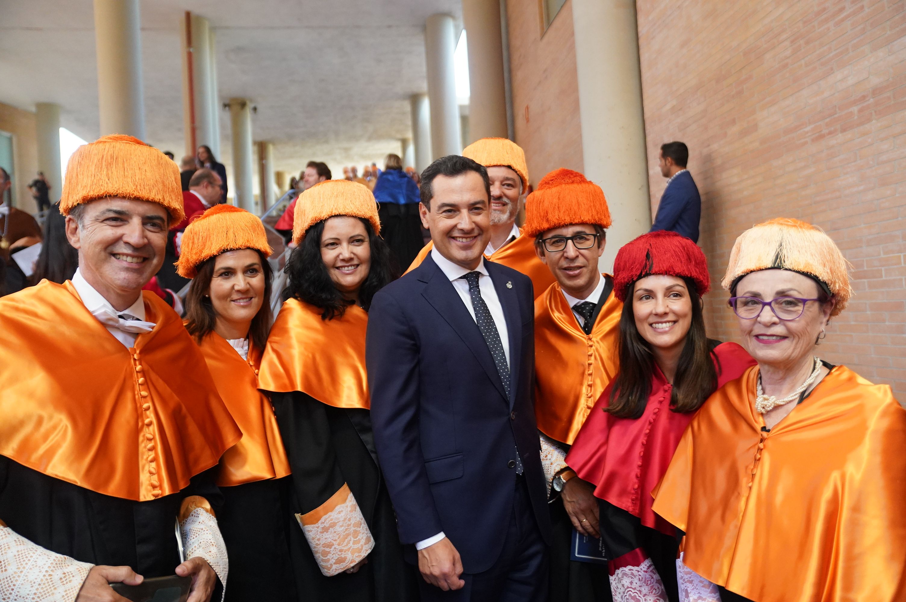Moreno, presidente de la Junta de Andalucía, en la inauguración del curso pasado en la Universidad de Málaga.