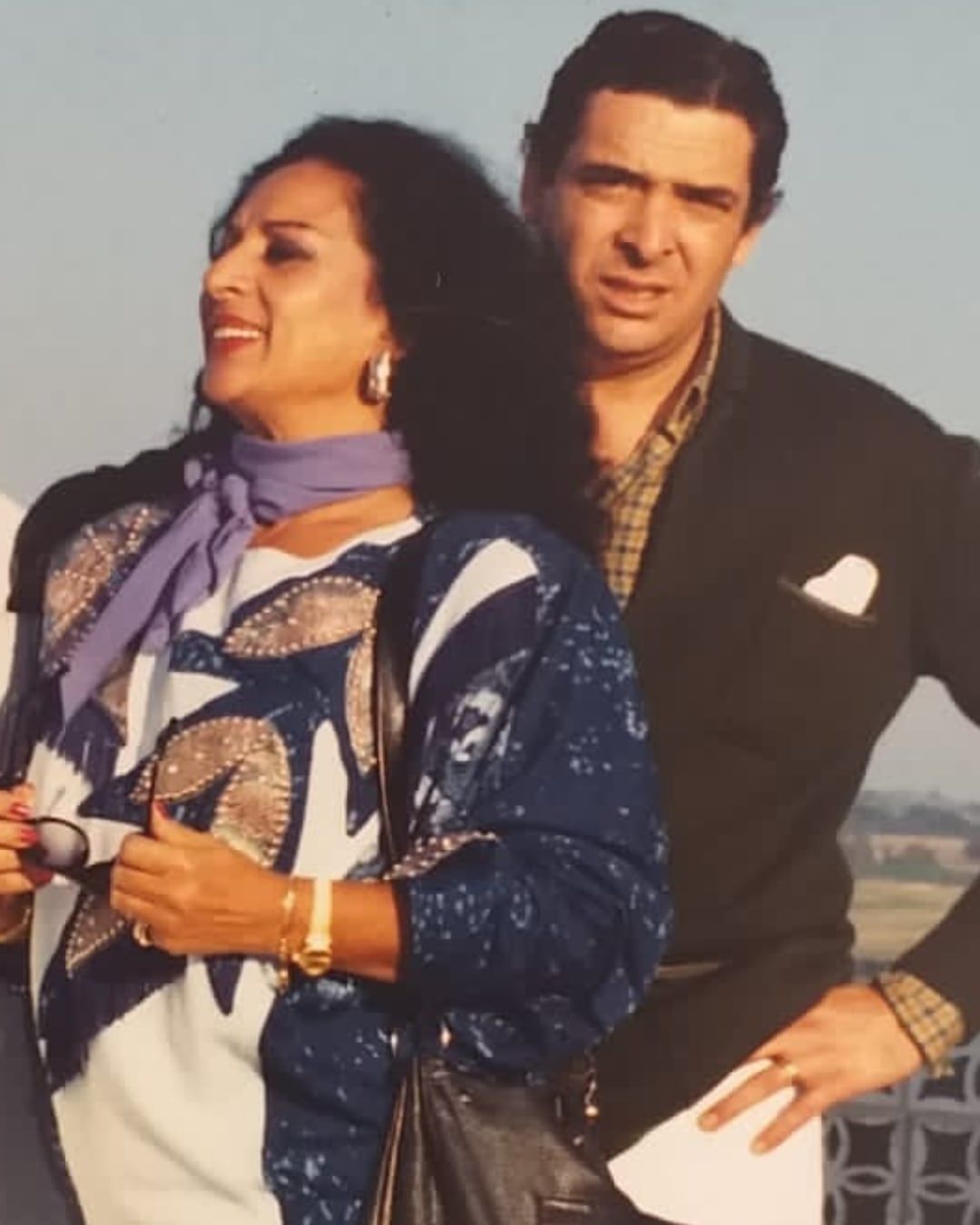 Paco Ruiz Méndez en una foto retrospectiva junto a Lola Flores.