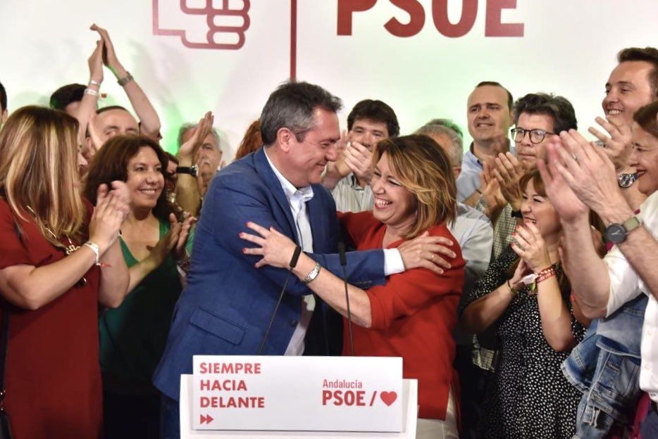 Susana Díaz y Juan Espadas en una imagen de archivo.