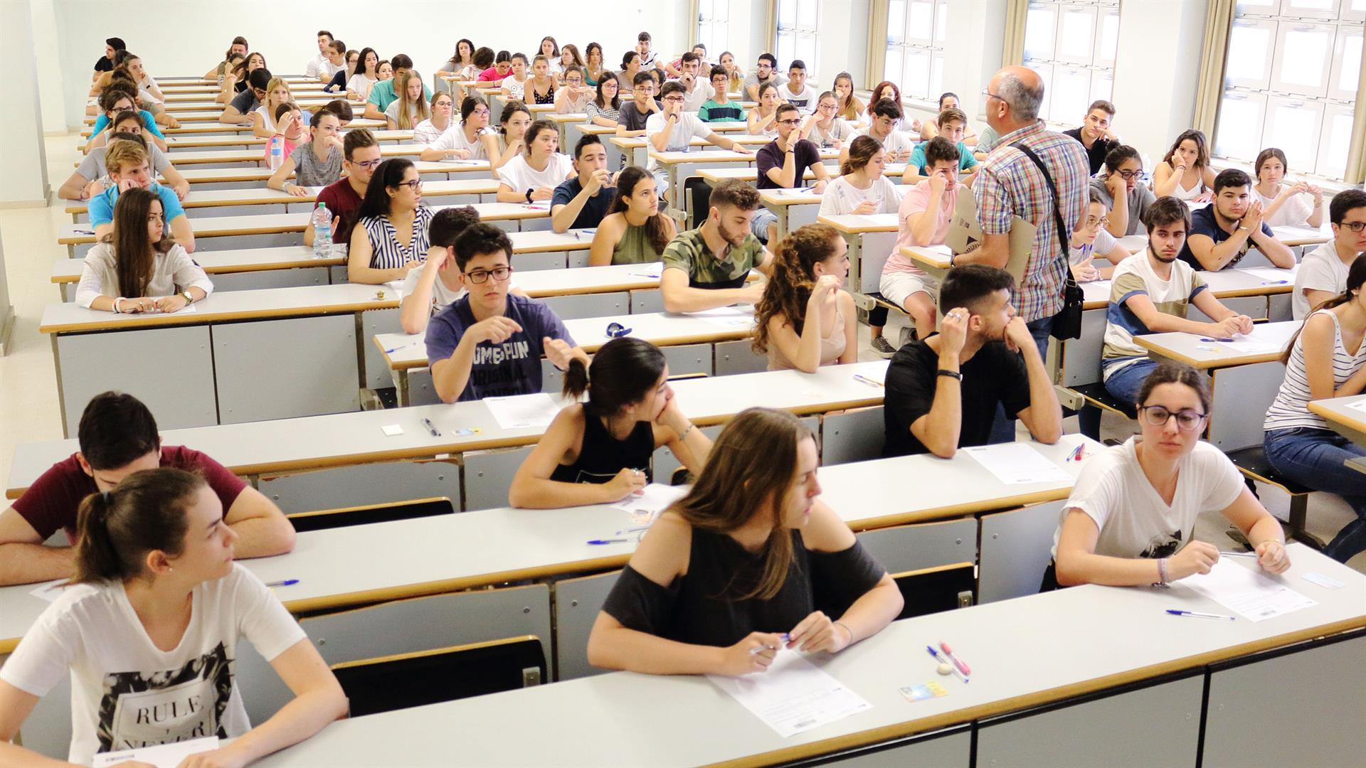 Estudiantes en una universidad de Andalucía. UPO