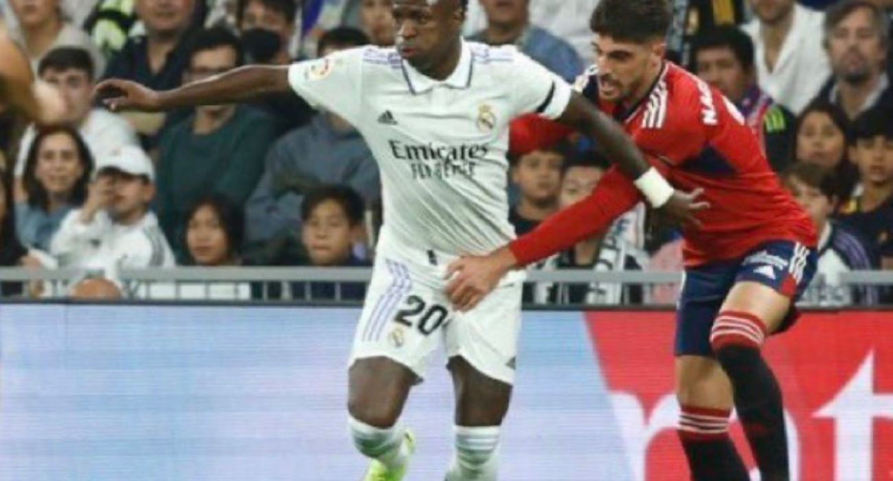 Nacho Vidal, defendiendo a Vinicius. Nacho Vidal, defendiendo a Vinicius.