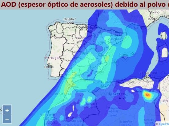 Polvo en suspensión. AEMET