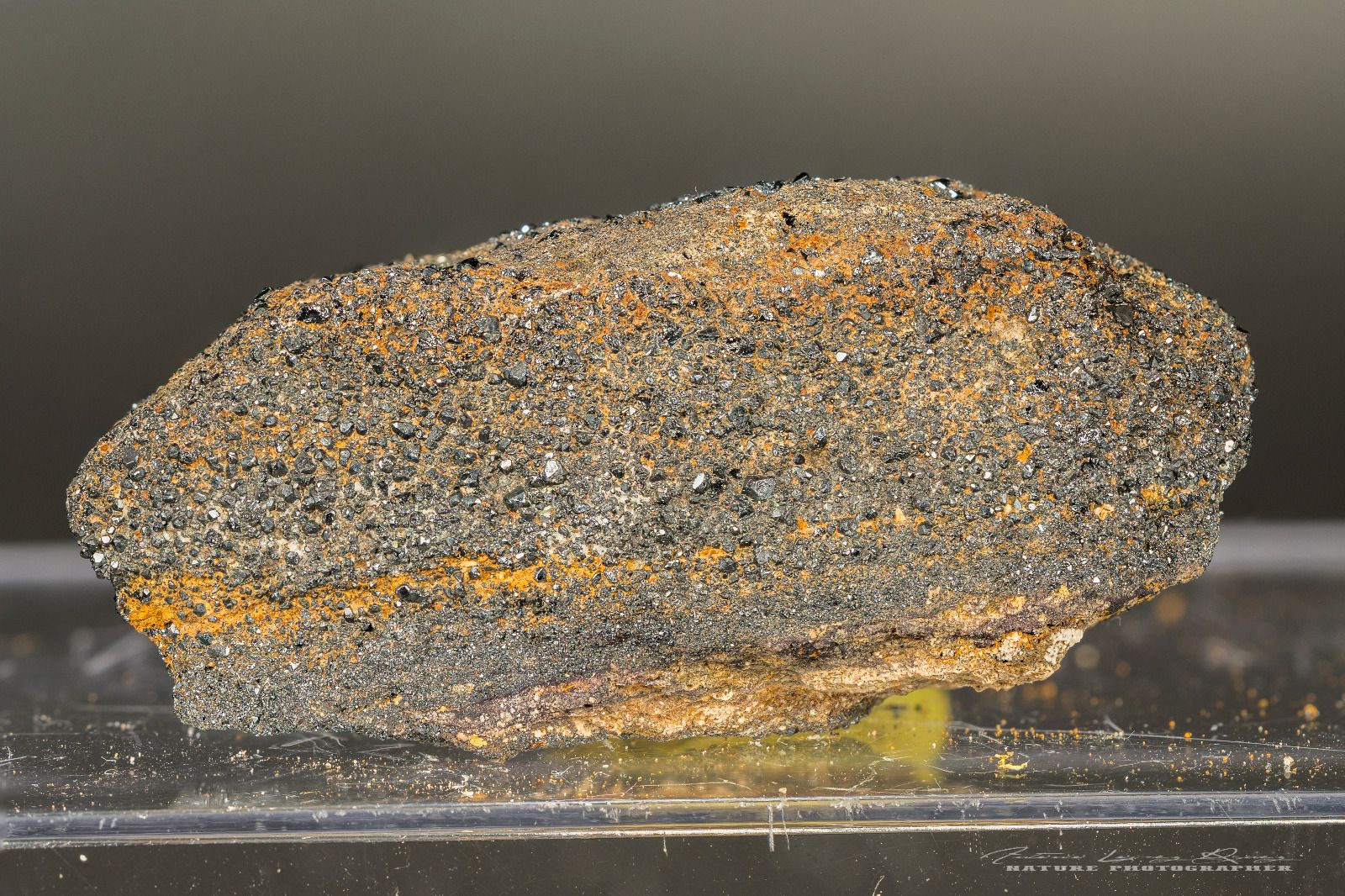 Muestra de magnetita en Sierra Aznar, entre Arcos y Algar.