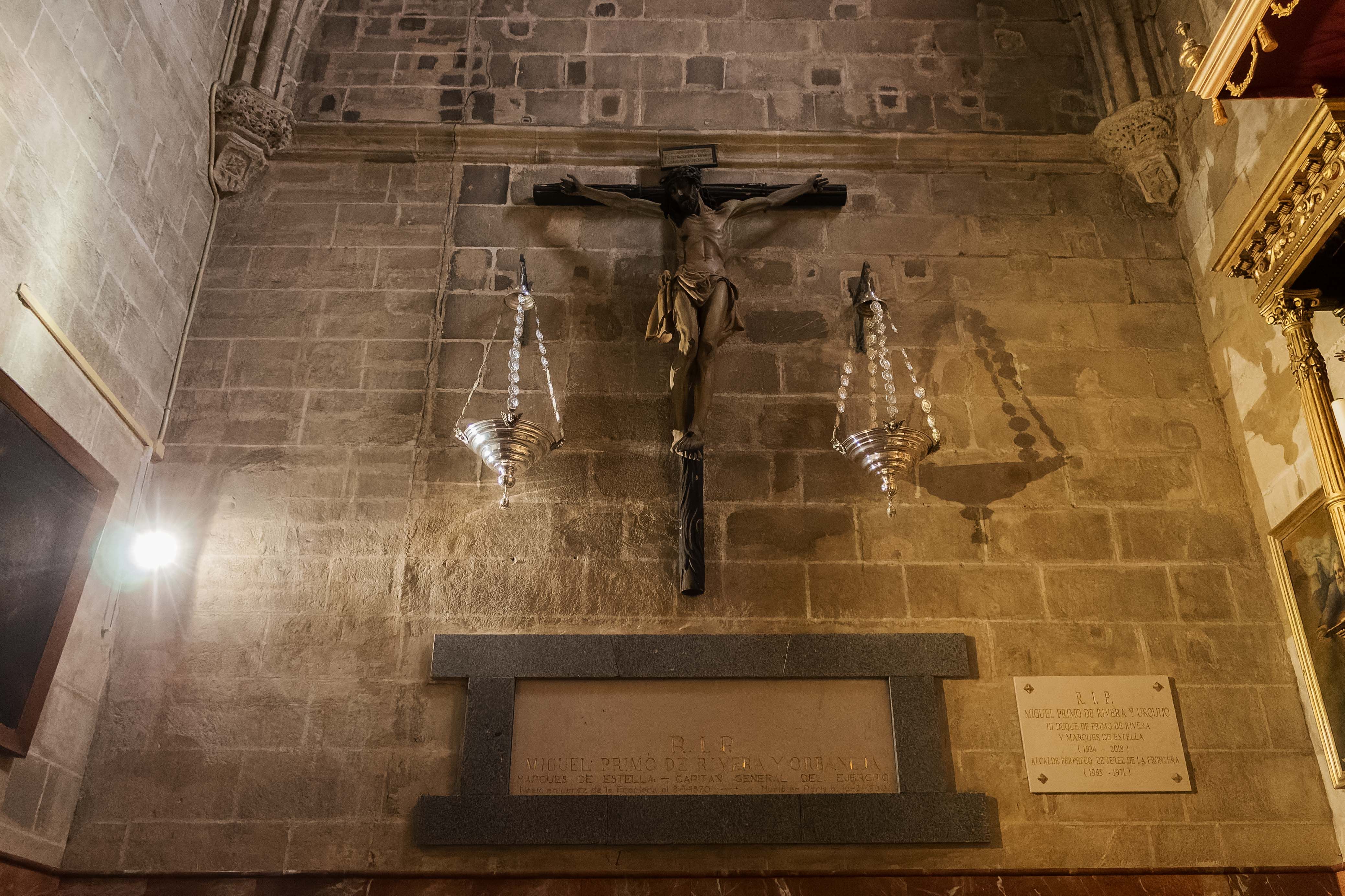 Sepultura de Miguel Primo de Rivera y Orbaneja en la iglesia de la Merced.     CANDELA NUÑEZ 