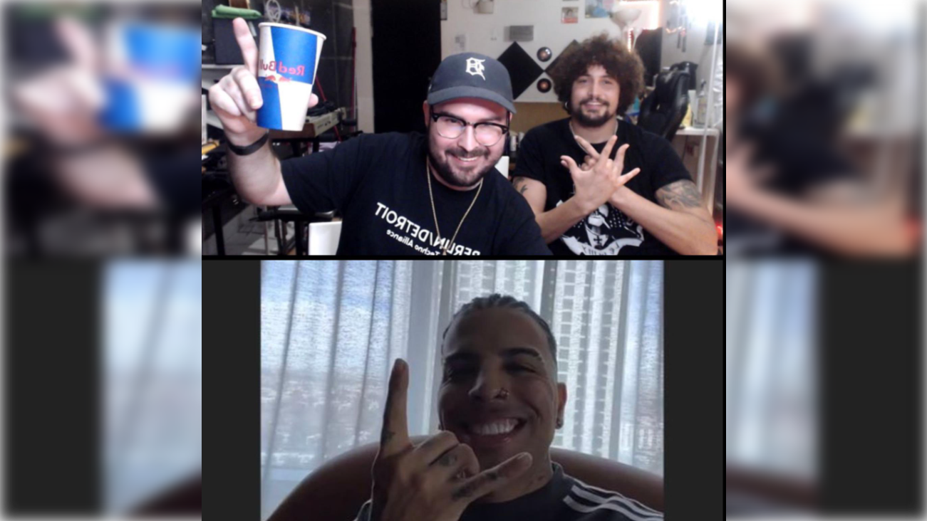 Rauw Alejandro y Space Surimi han firmado la paz por videoconferencia. Rauw Alejandro y Space Surimi han firmado la paz por videoconferencia.