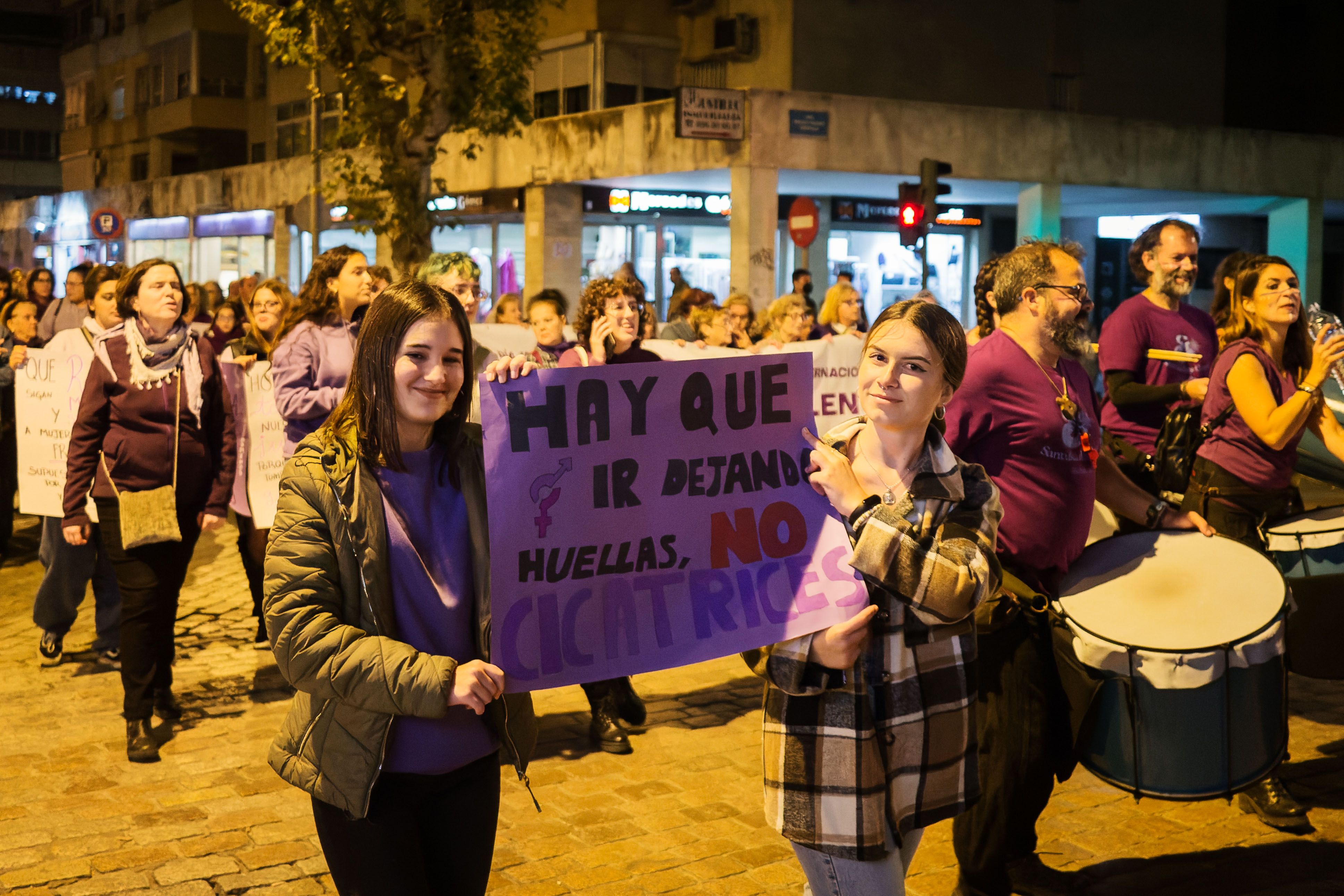 Manifestación 25N de Jerez, en una edición pasada.