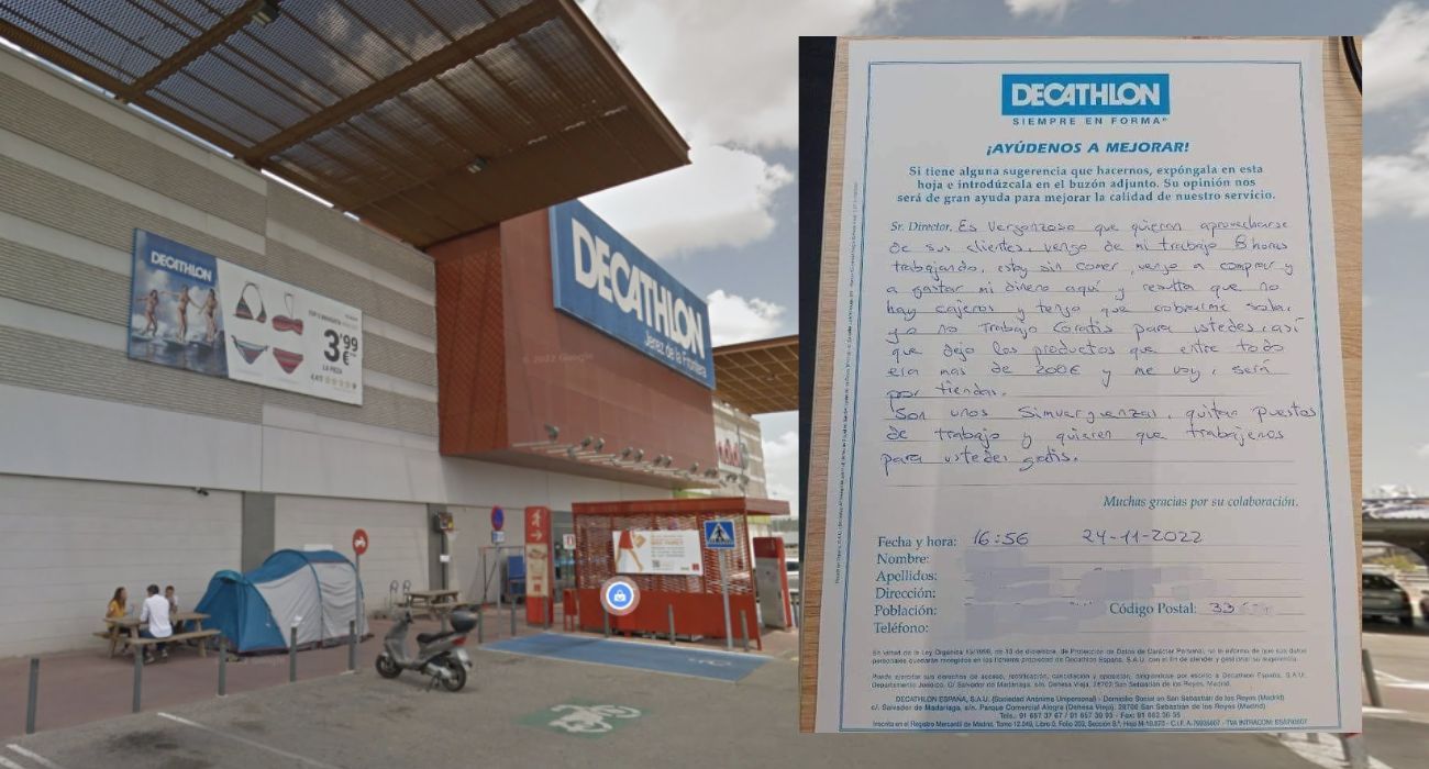 La reclamación de una cliente contra Decathlon. La reclamación de una cliente contra Decathlon.