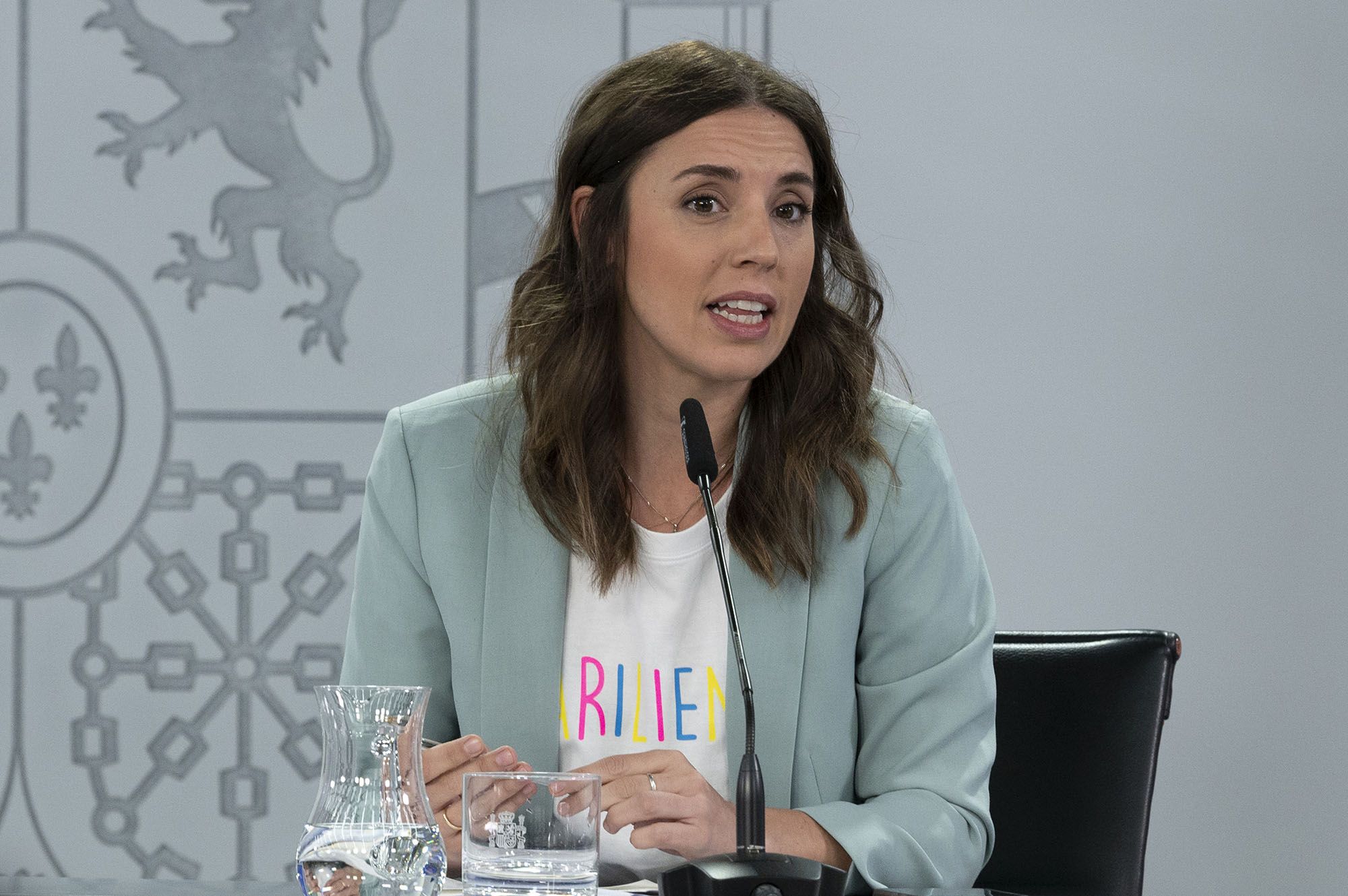 Irene Montero, ministra de Igualdad e impulsora de la ley del 'sólo sí es sí'.