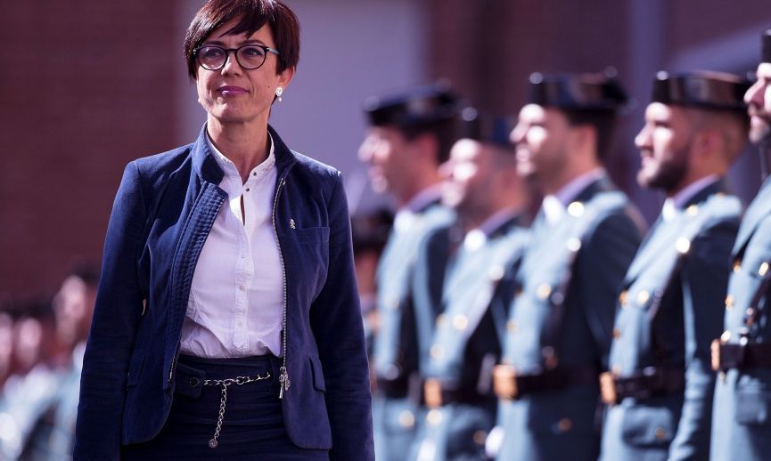 María Gámez, directora general de la Guardia Civil, durante un acto oficial. AUGC