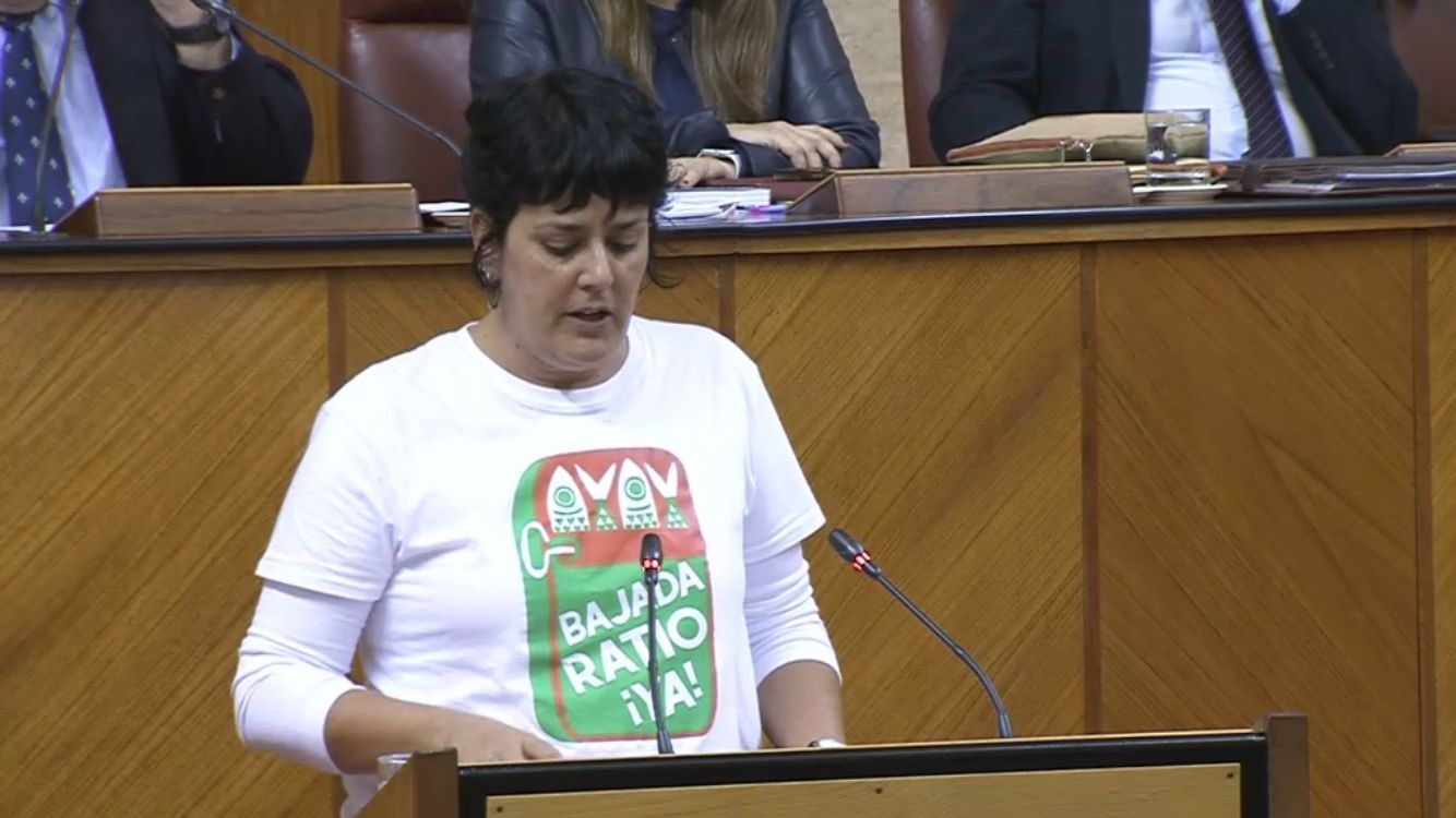 Carmen Yuste, portavoz de la plataforma que ha presentado la Inicativa Legislativa Popular para bajar la ratio en Andalucía.