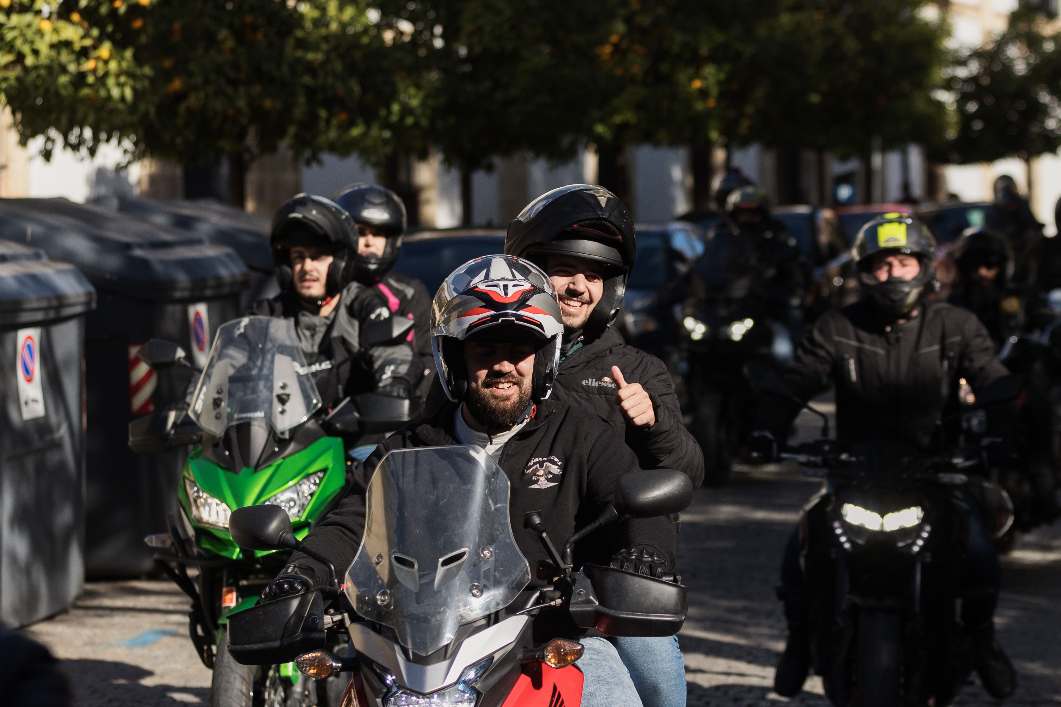 La Caravana Motera de Jerez en anteriores ediciones.
