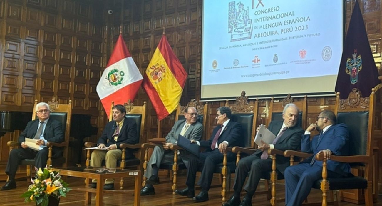 La presentación del Congreso Internacional de la Lengua 2023, con sede inicial en Arequipa (Perú). La presentación del Congreso Internacional de la Lengua 2023, con sede inicial en Arequipa (Perú).