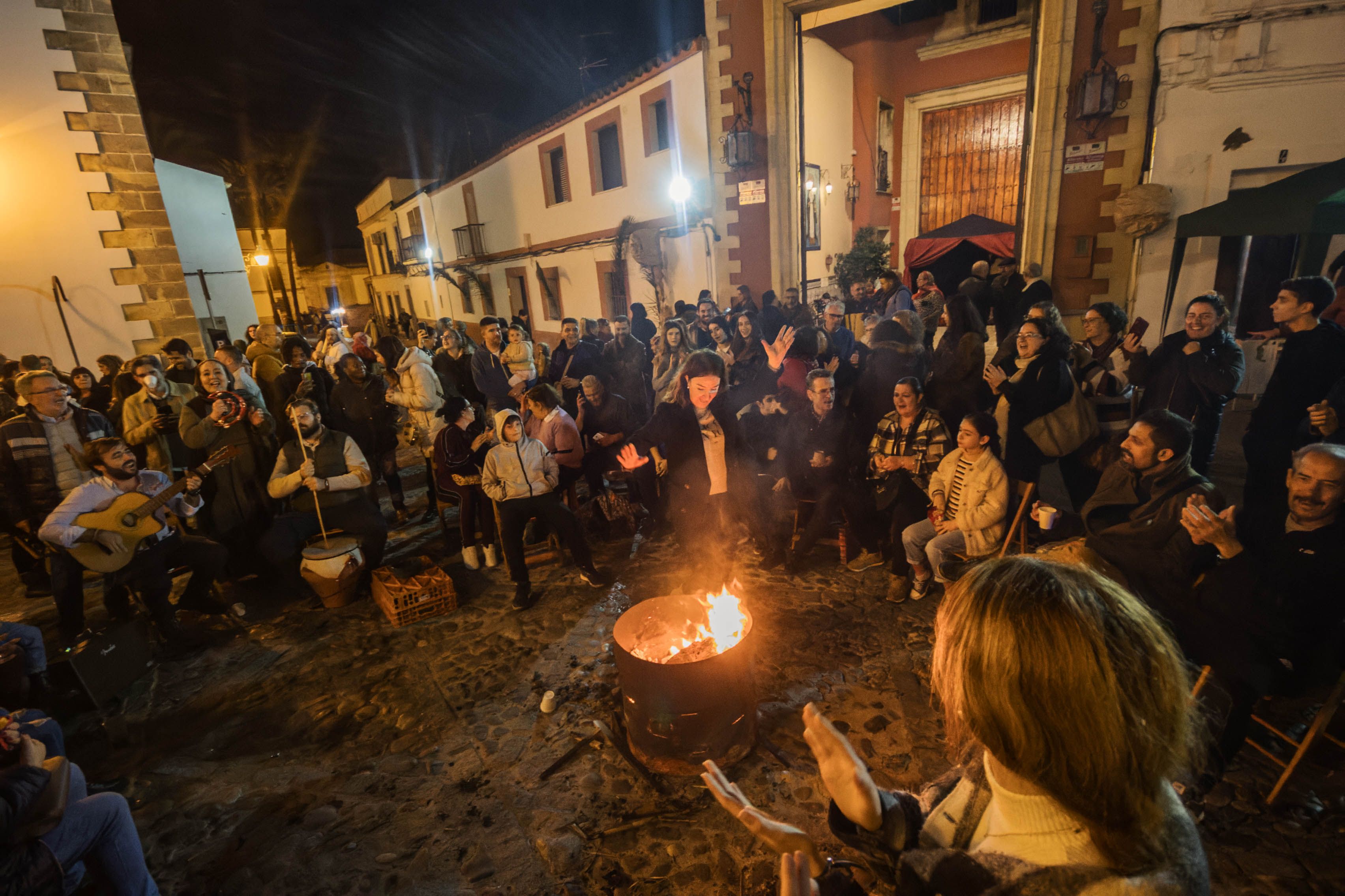 Una Zambomba en el barrio de San Mateo de jerez esta pasada Navidad.