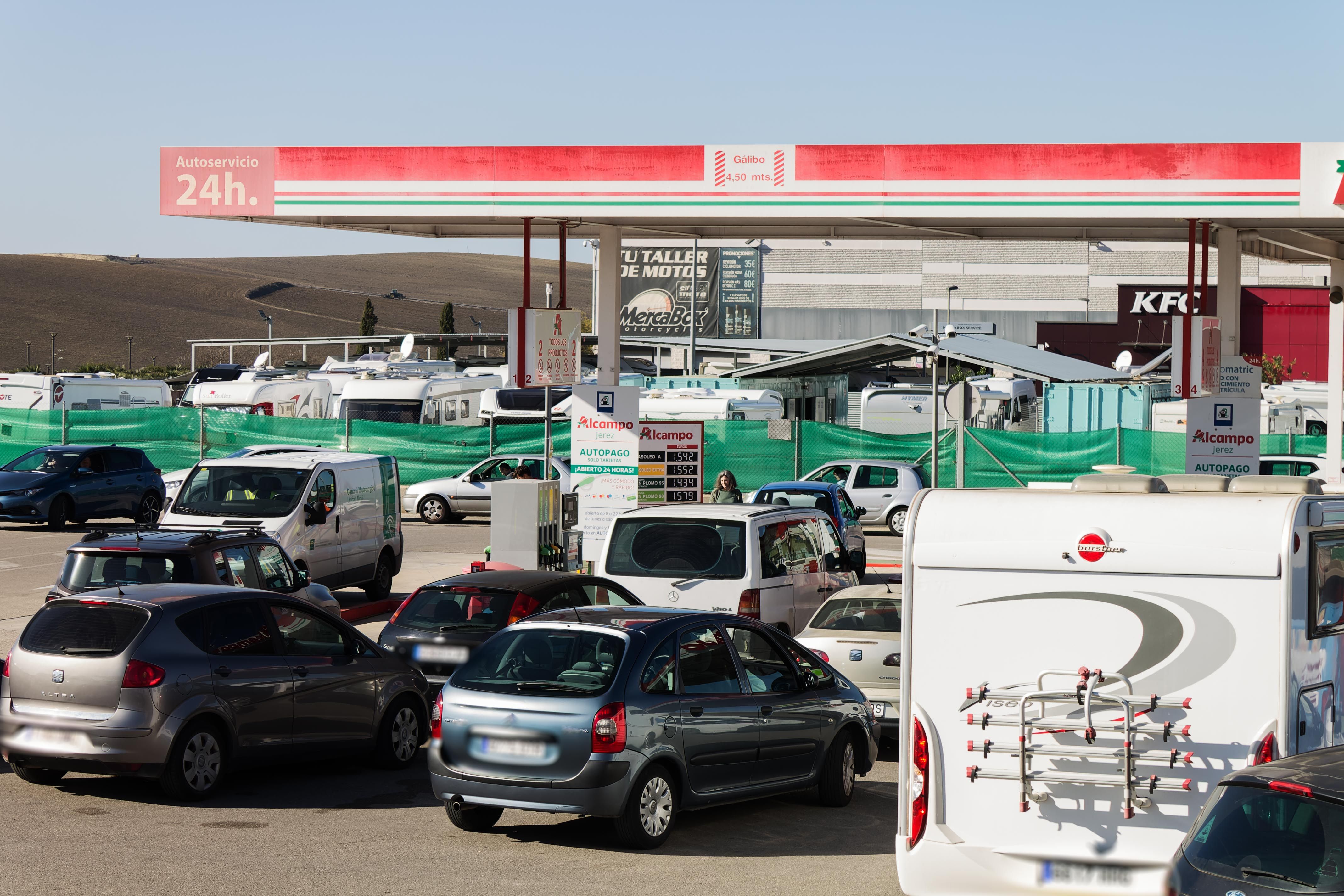 Una gasolinera, en una imagen de archivo. Una gasolinera, en una imagen de archivo.