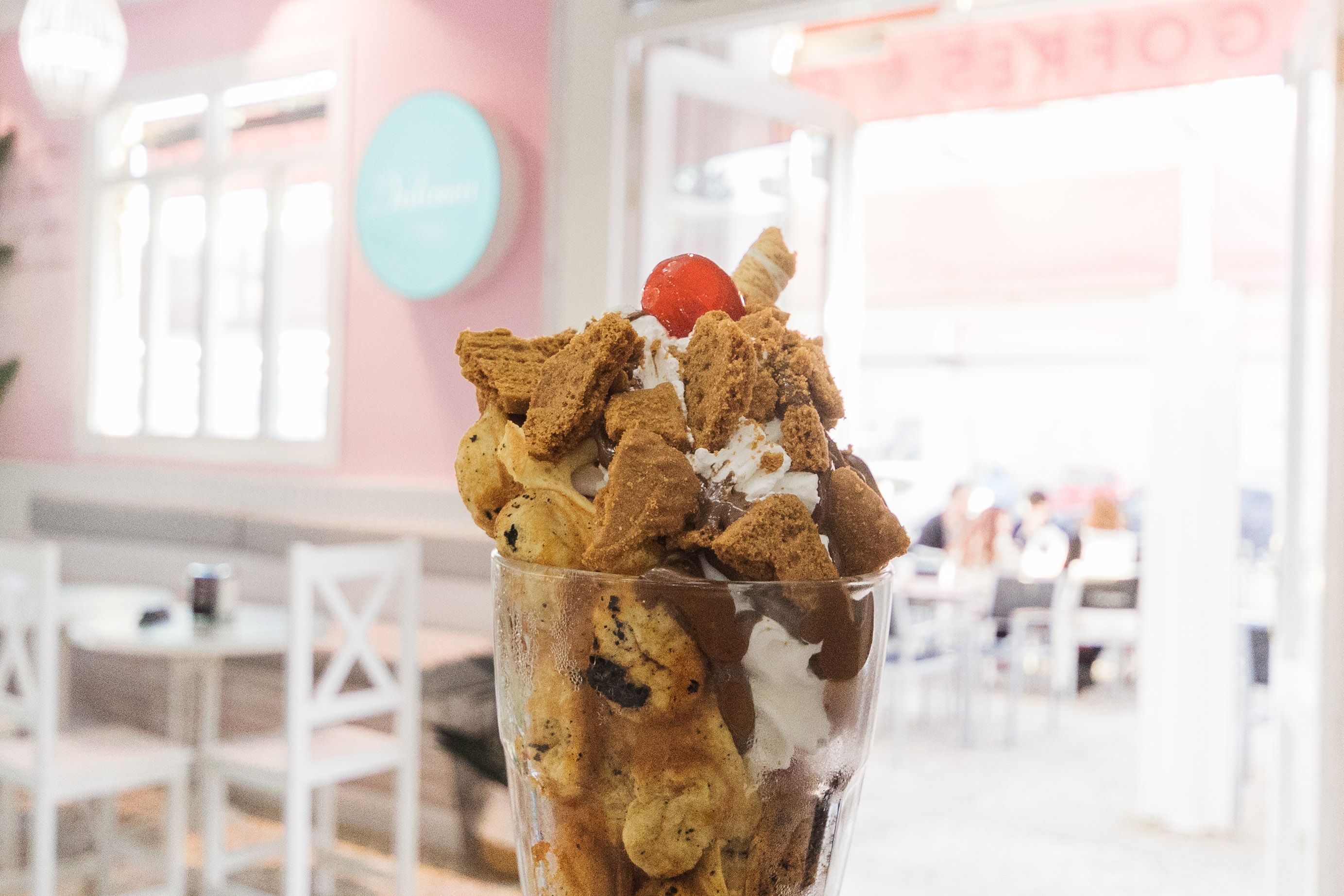 Un batido helado en Dulcinea.