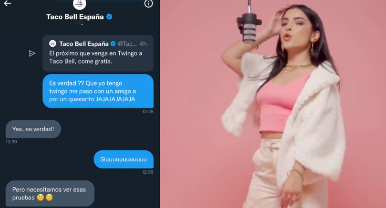 Tacos gratis y una cantante, Briella, denunciando un posible plagio. Tacos gratis y una cantante, Briella, denunciando un posible plagio.