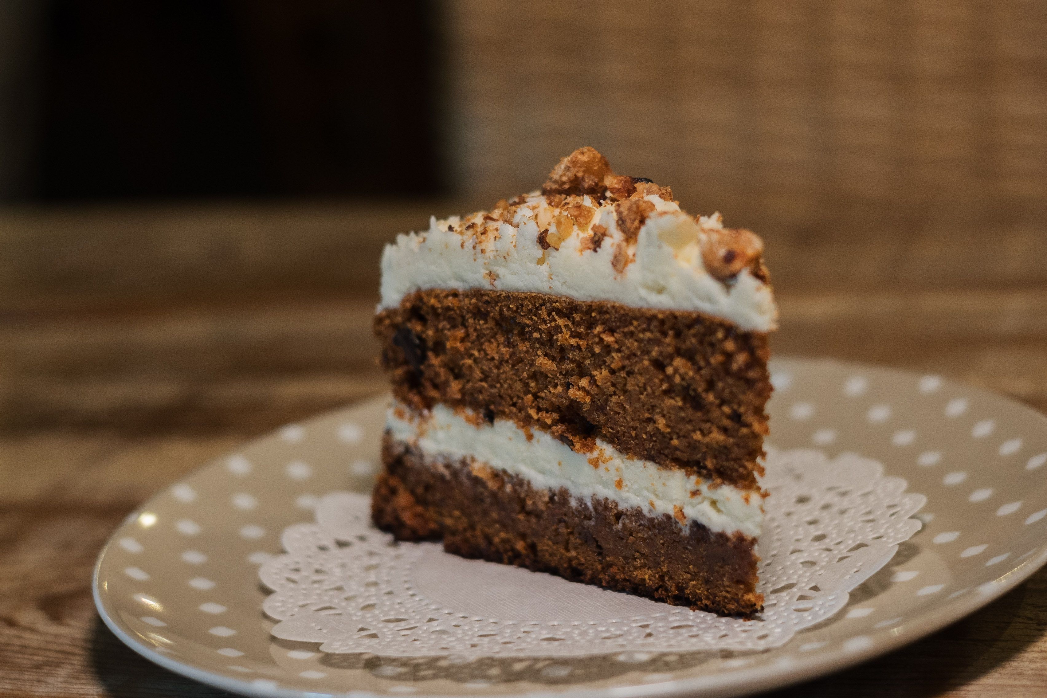Tarta de zanahoria.