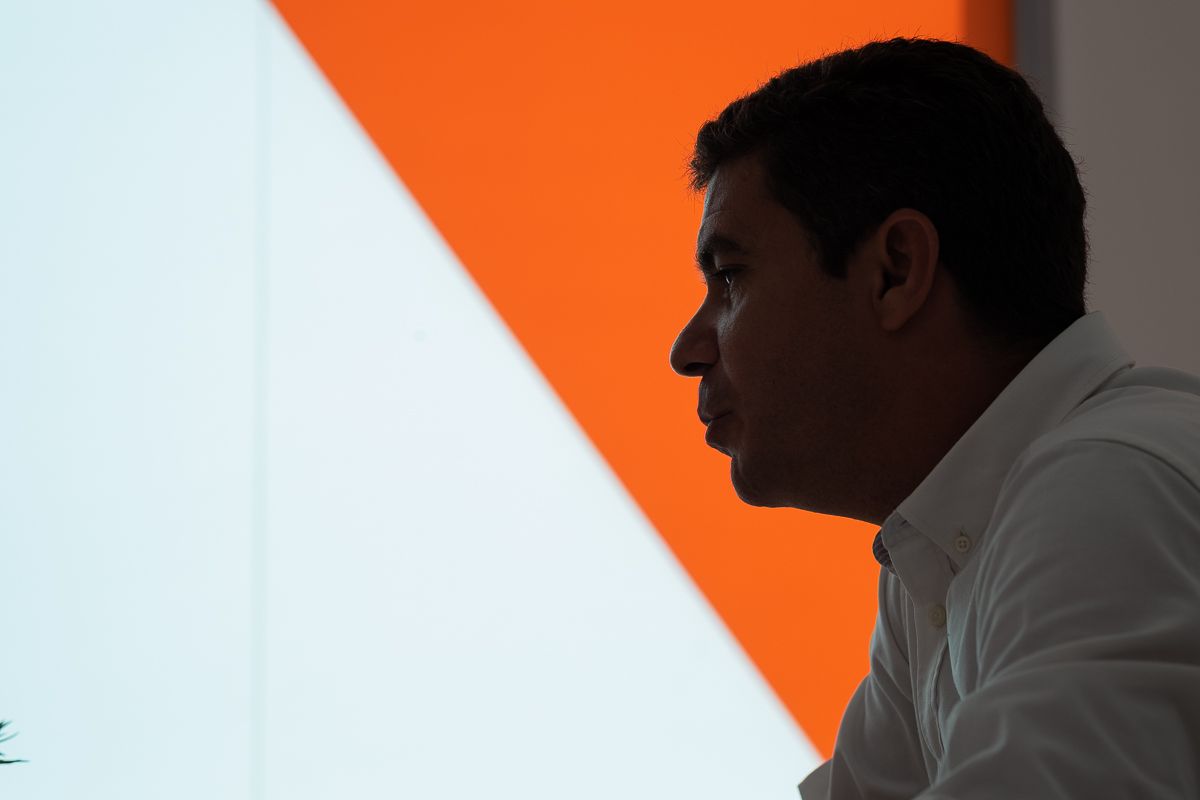 Sergio Romero, en un momento de la entrevista concedida a lavozdelsur.es / FOTO: MANU GARCÍA