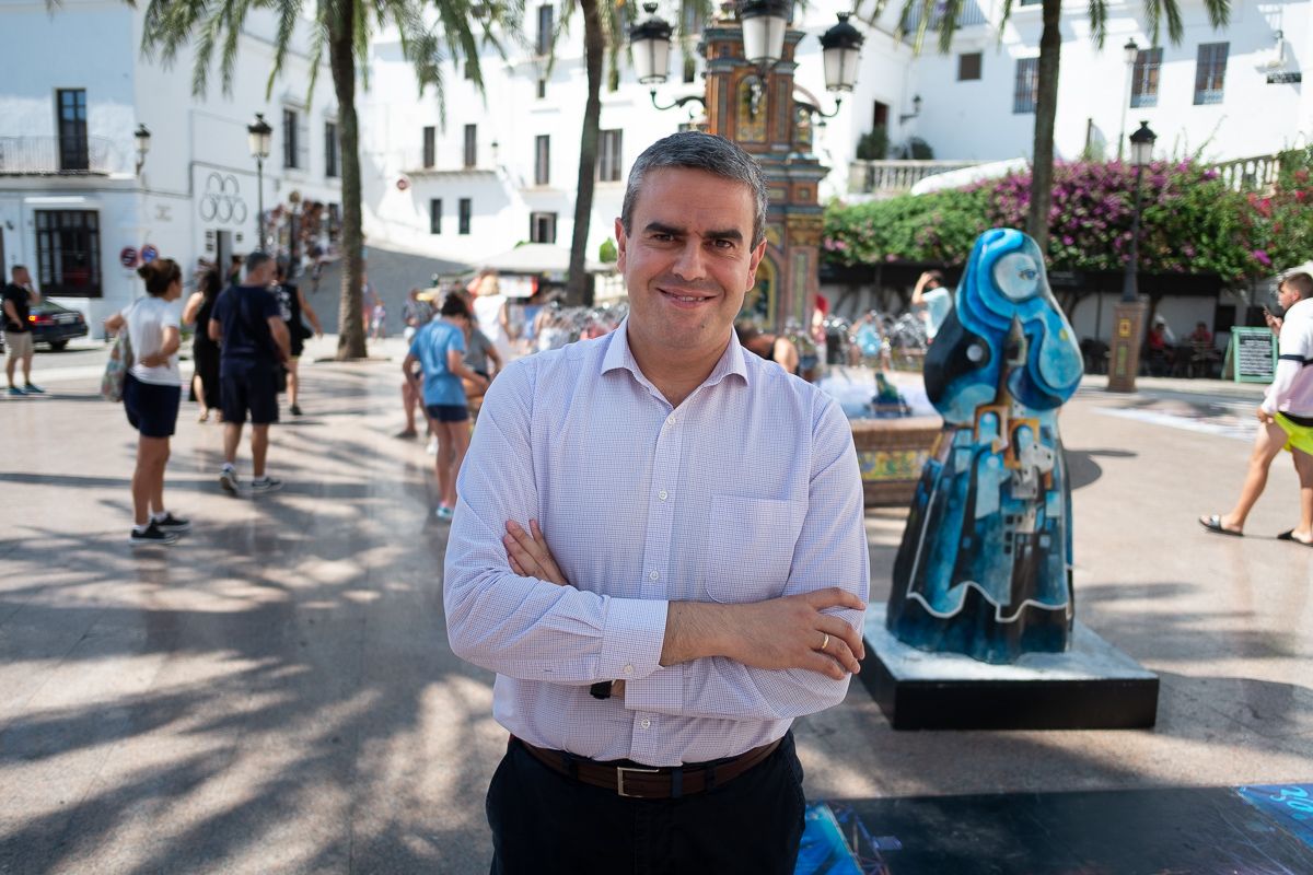 José Ortiz, tras una entrevista para lavozdelsur.es en 2019.