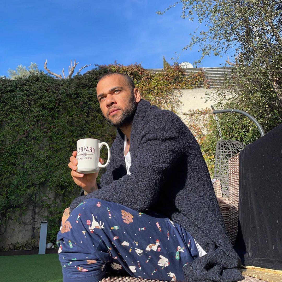 Alves en una foto de sus redes. Alves en una foto de sus redes.