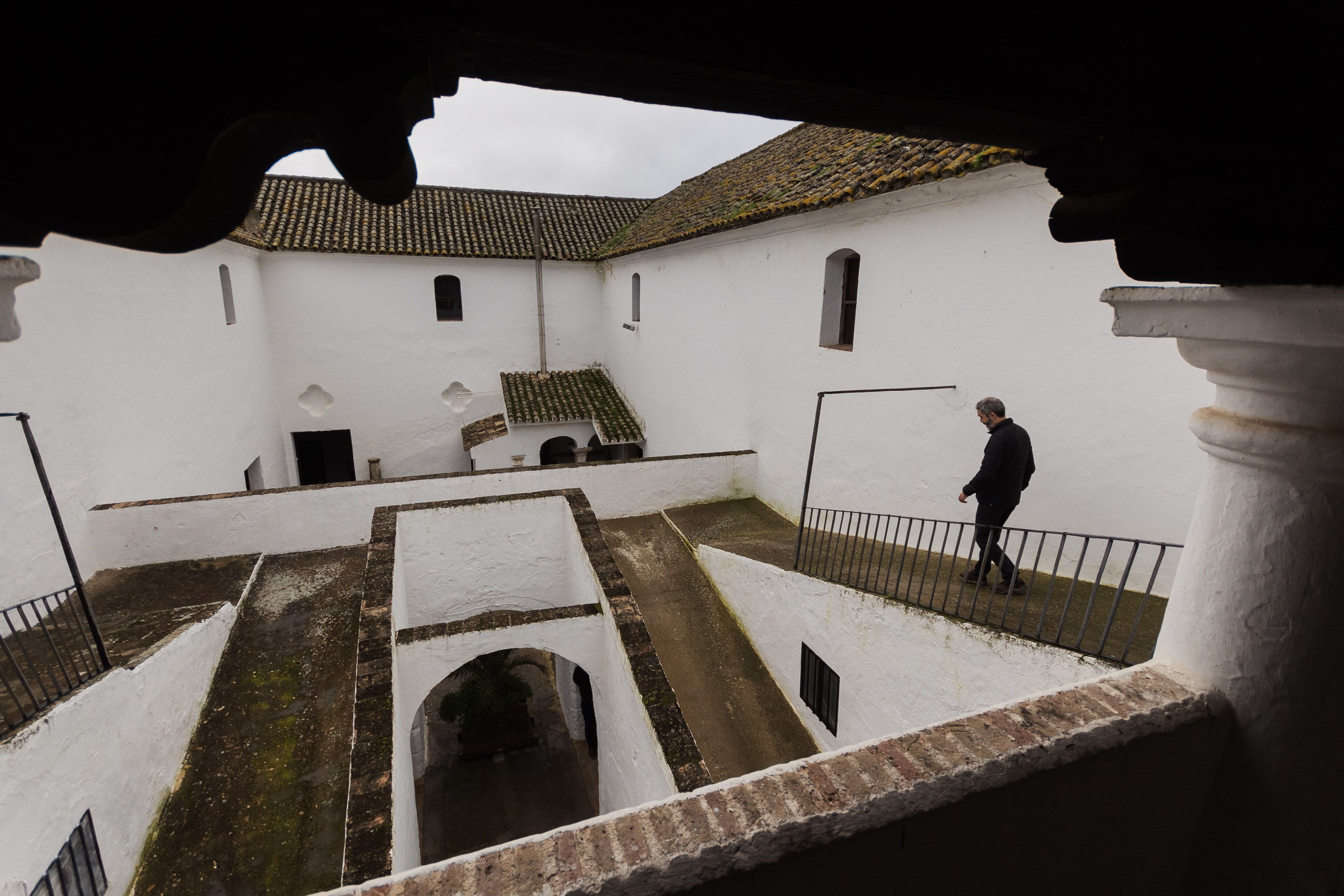 Vista del interior del molino de Espera desde la segunda planta.