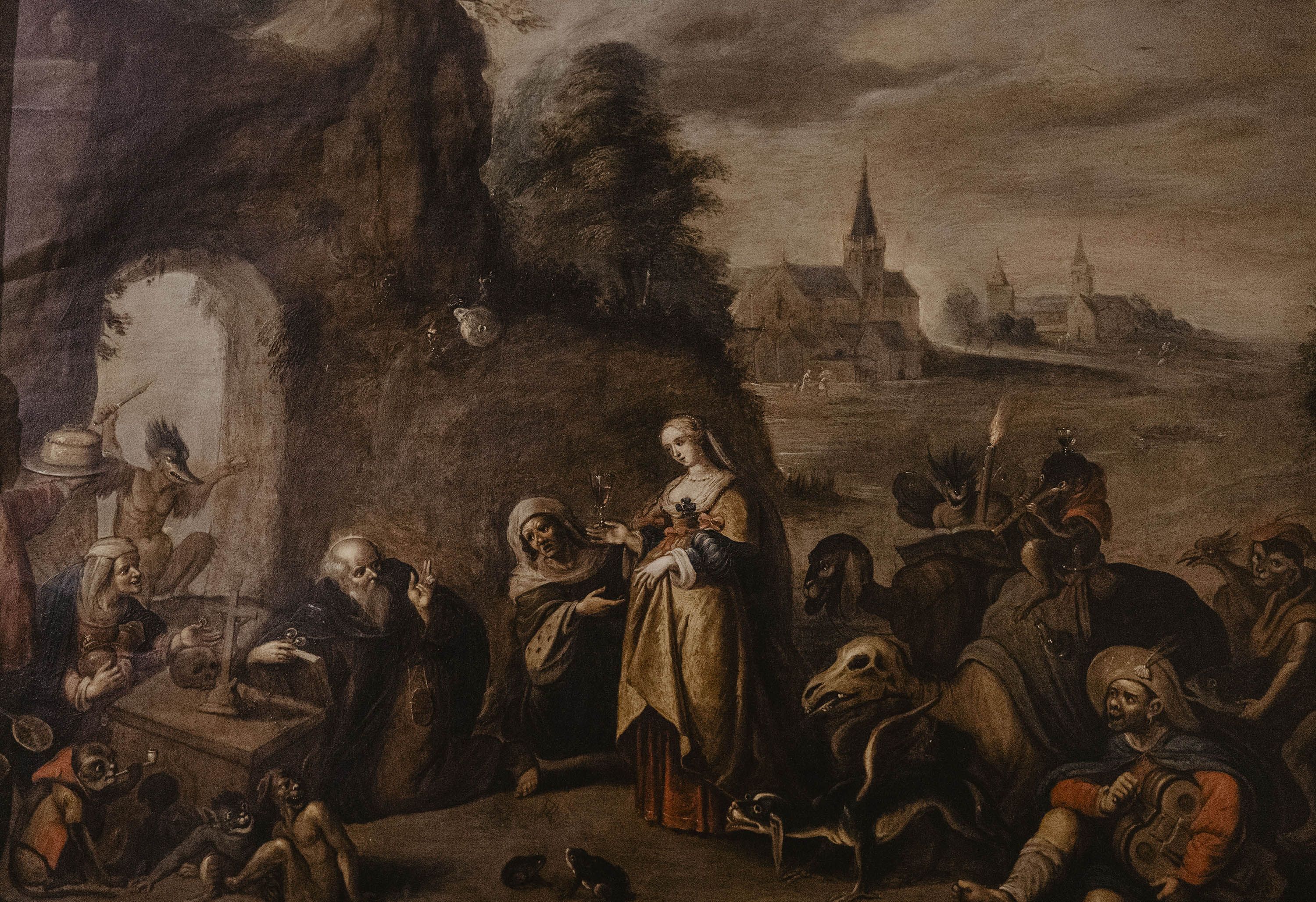 Una de las magníficas pinturas de la colección que guarda el palacio.      ESTEBAN