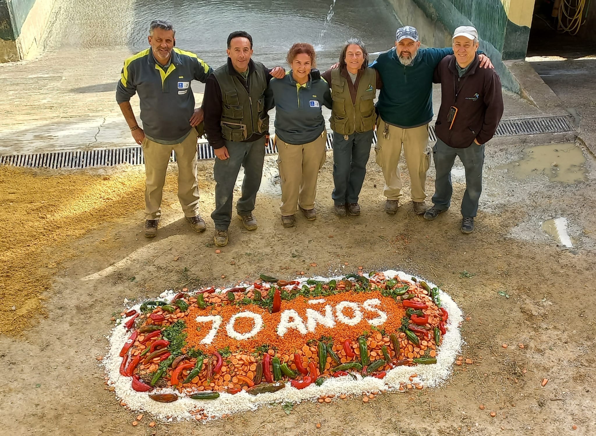 El Zoo de Jerez sopla las velas con una gran fiesta por sus 70 años de historia. En la imagen, tarta de verduras para algunos de los habitantes del parque jerezano. El Zoo de Jerez sopla las velas con una gran fiesta por sus 70 años de historia. En la imagen, tarta de verduras para algunos de los habitantes del parque jerezano.