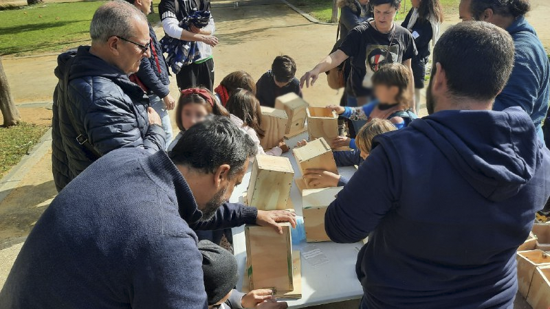 Uno de los talleres realizados en la Fiesta del Árbol en Jerez.