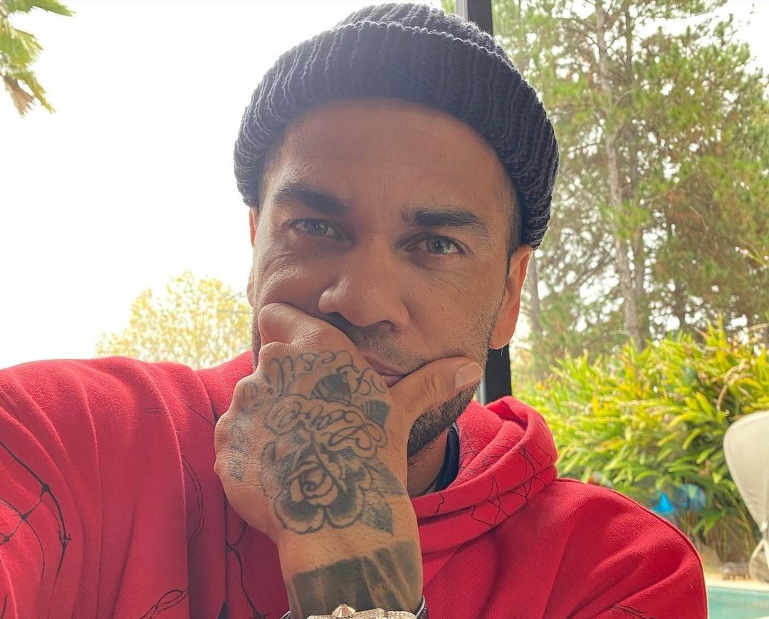 Dani Alves en una foto de sus redes sociales.