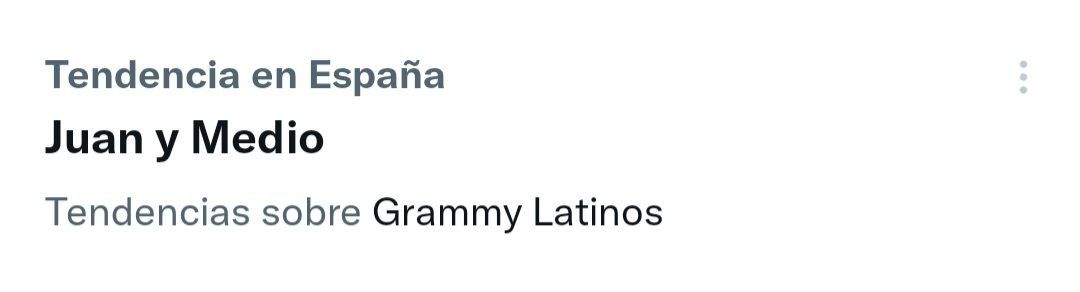Juan y Medio como tendencia.