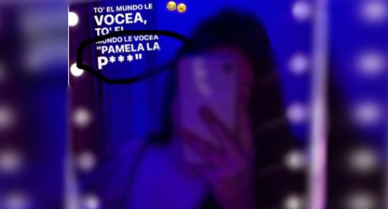 Uno de los ataques e insultos recibido por Pamela en redes por parte de otra menor de edad.