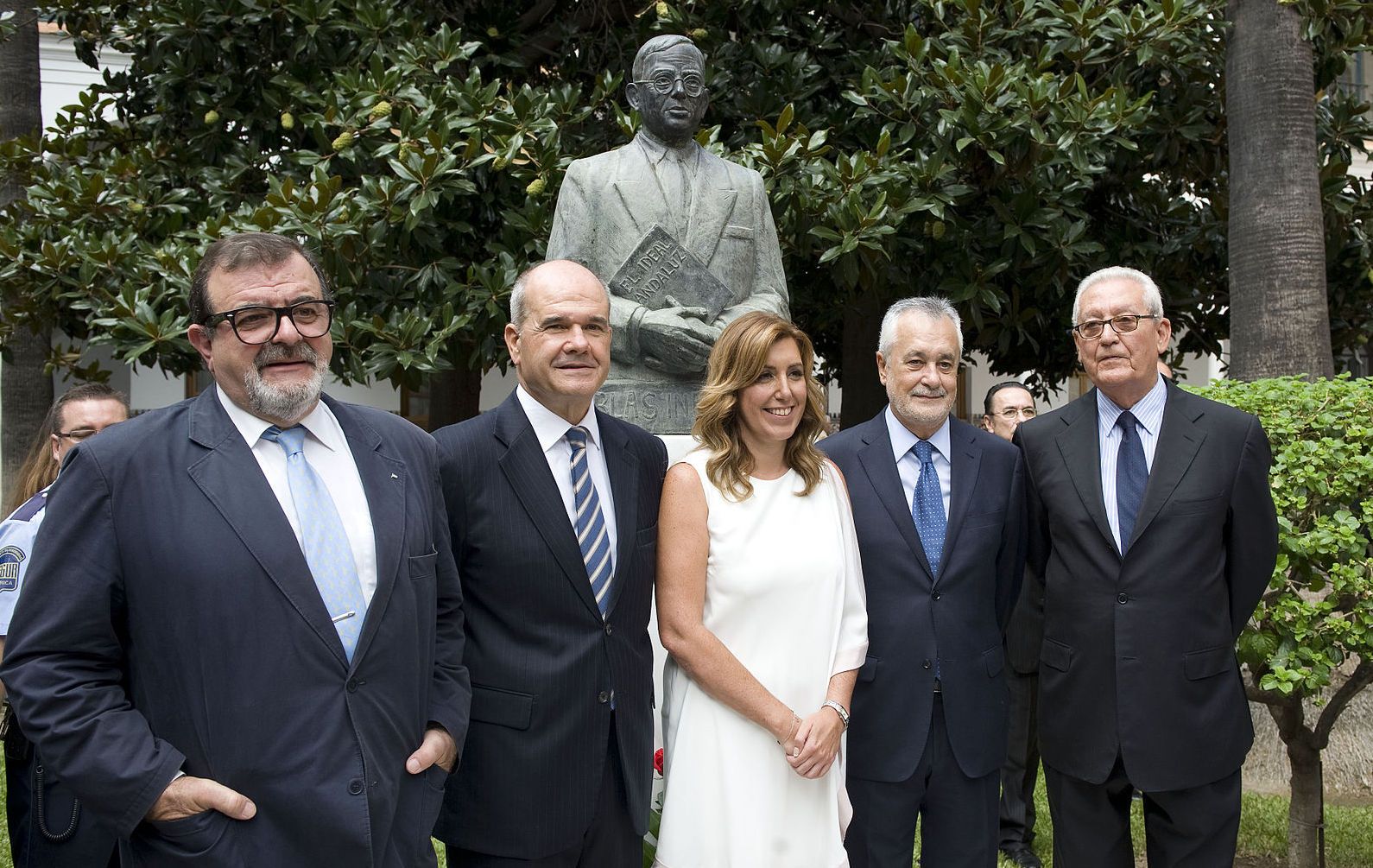 Todos los presidentes socialistas de la Junta de Andalucía en una imagen de archivo.