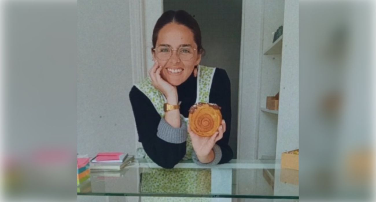 Emma Tartitas, con uno de sus New York Roll. 