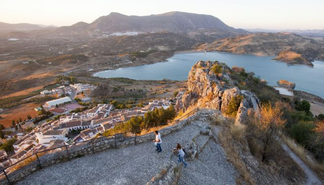 Vista panorámica de Zahara de la Sierra.