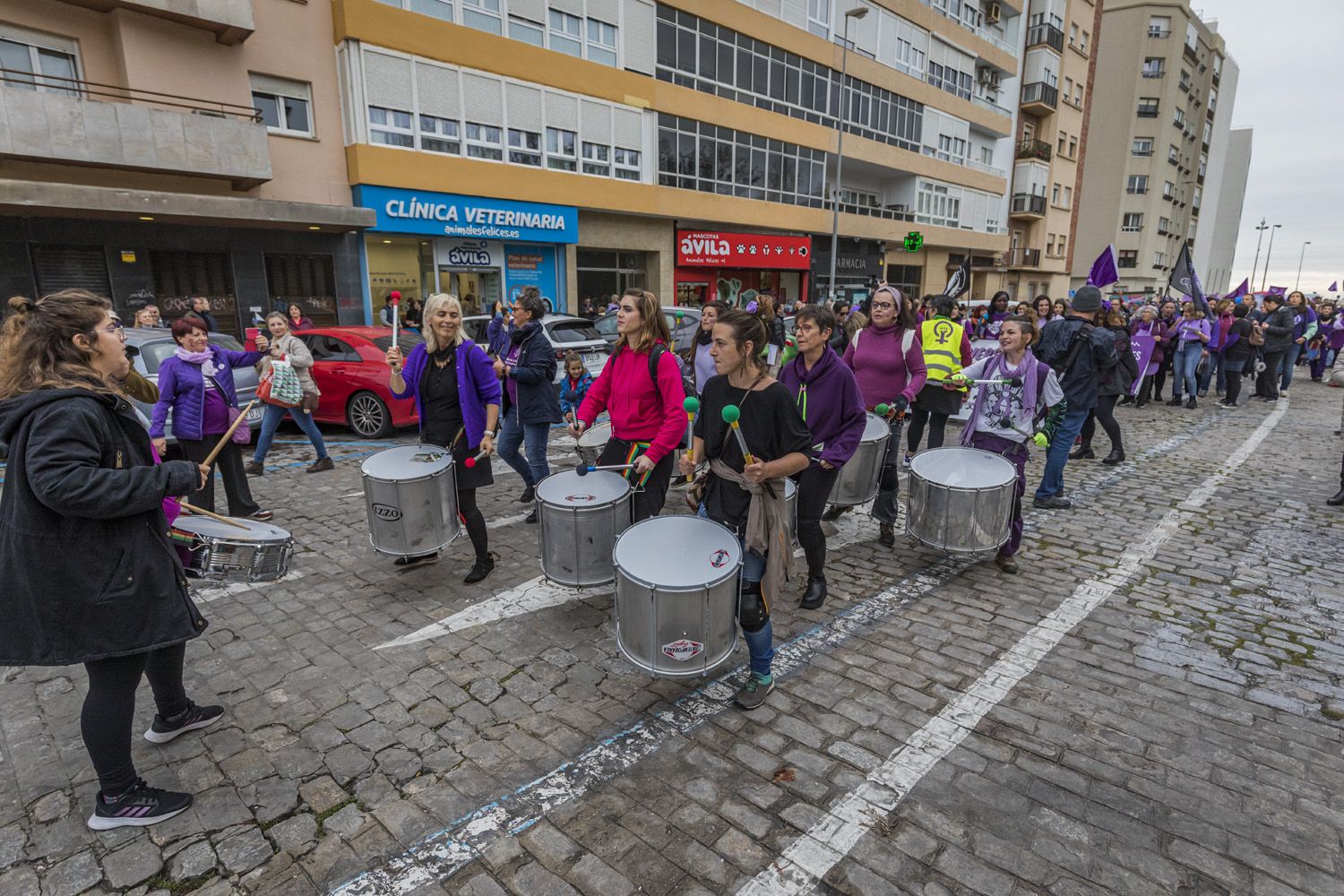 Manifestación por el 8M de Cádiz