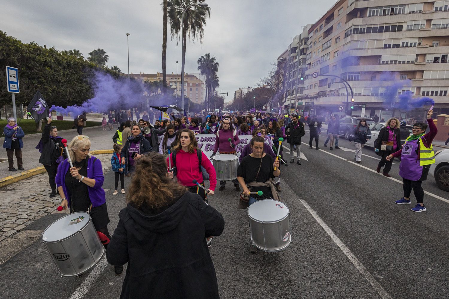 Manifestación por el 8M de Cádiz