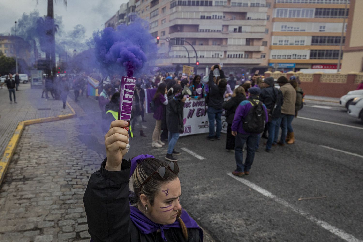 Manifestación por el 8M de Cádiz