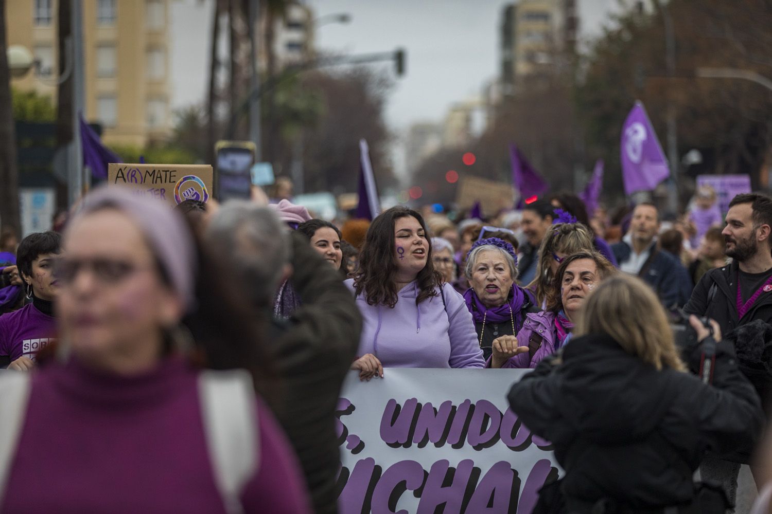 Manifestación por el 8M de Cádiz